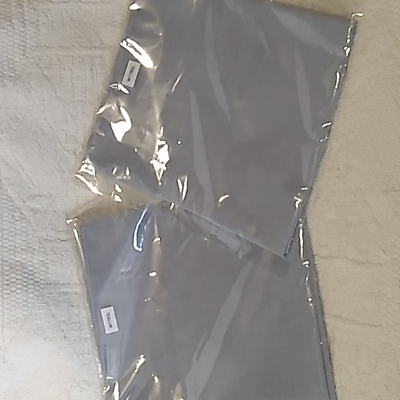 2 light blue / gray sheer scarf 100% polyester 20 x 60 inches each brand new - Picture 2 of 5